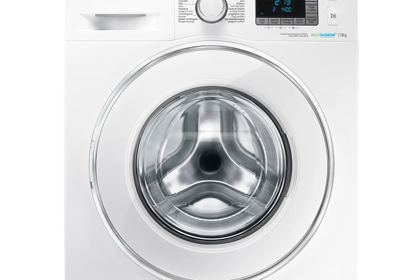 Панель управления и люк стиральной машины Samsung Eco Bubble.